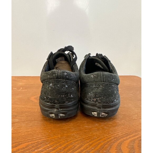 Women’s VANS Cheetah Lace Up Print Metallic Black. Size 5 .5. Sku 2822 - Picture 5 of 13